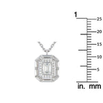 LB Exclusive 18K White Gold 0.62ct Diamond Pendant Necklace ANK-19783