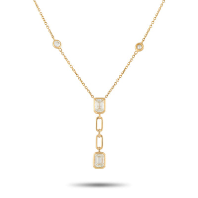 LB Exclusive 18K Yellow Gold 2.60ct Diamond Necklace ANK-19791-Y