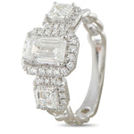 LB Exclusive 18K White Gold 2.01ct Diamond Ring ALR-20065