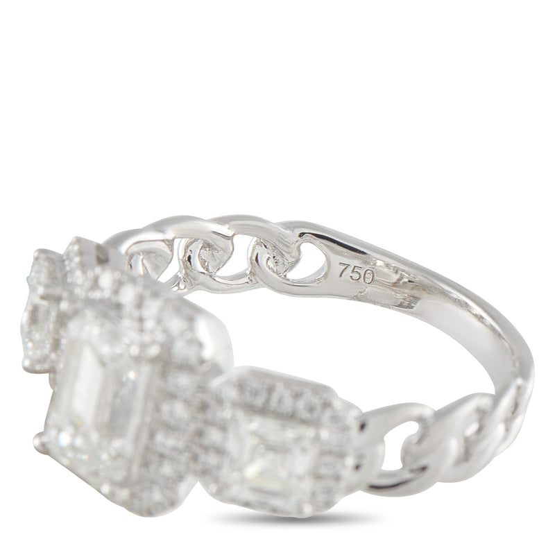LB Exclusive 18K White Gold 2.01ct Diamond Ring ALR-20065