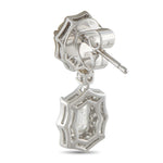 LB Exclusive 18K White Gold 3.91ct Diamond Earrings AER-19788