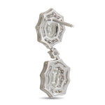 LB Exclusive 18K White Gold 3.91ct Diamond Earrings AER-19788