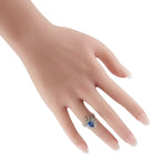 Tiffany & Co. Platinum 1.35ct Diamond and Sapphire Ring TI03-040626