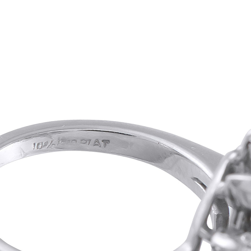 Tiffany & Co. Platinum 1.35ct Diamond and Sapphire Ring TI03-040626
