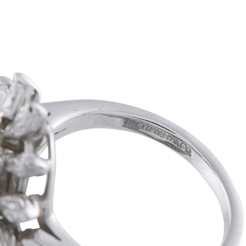 Tiffany & Co. Platinum 1.35ct Diamond and Sapphire Ring TI03-040626