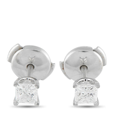 Tiffany & Co. Platinum 0.64ct Diamond Stud Earrings TI16-040726