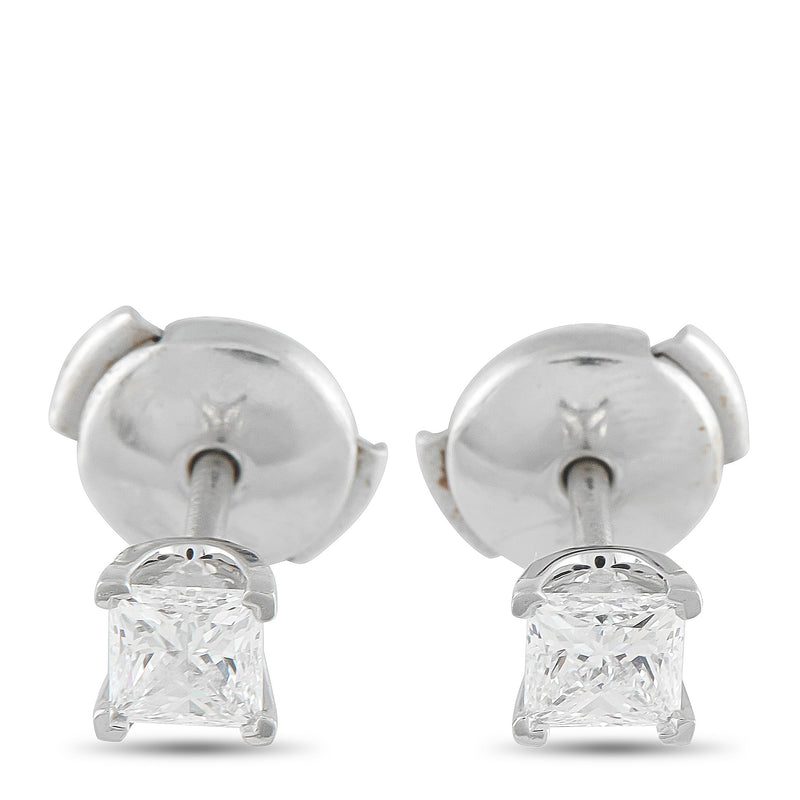 Tiffany & Co. Platinum 0.64ct Diamond Stud Earrings TI16-040726