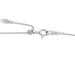 LB Exclusive Platinum 0.39ct Diamond and Sapphire Pendant Necklace MF21-041326