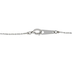 LB Exclusive Platinum 0.08ct Diamond and Emerald Pendant Necklace MF08-041426