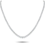 LB Exclusive Platinum 40.47ct Diamond Tennis Necklace MF03-041526