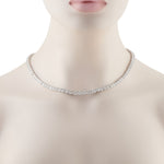 LB Exclusive Platinum 40.47ct Diamond Tennis Necklace MF03-041526