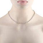 LB Exclusive 18K White Gold 13.75ct Diamond Necklace ANK-20965