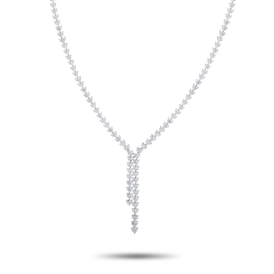 LB Exclusive 18K White Gold 31.0ct Diamond Necklace ANK-20948-1