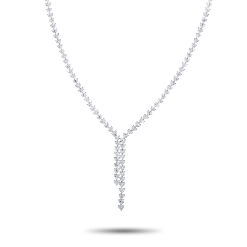 LB Exclusive 18K White Gold 31.0ct Diamond Necklace ANK-20948-1