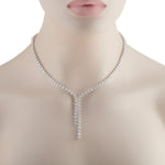 LB Exclusive 18K White Gold 31.0ct Diamond Necklace ANK-20948-1