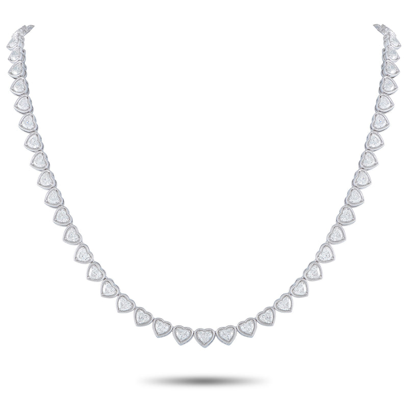 LB Exclusive 18K White Gold 18.75ct Diamond Necklace ANK-19410