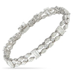 LB Exclusive 18K White Gold 14.40ct Diamond Bracelet ALB-20010