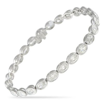 LB Exclusive 18K White Gold 8.05ct Diamond Bracelet ALB-18559-1