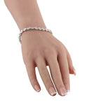 LB Exclusive 18K White Gold 8.05ct Diamond Bracelet ALB-18559-1