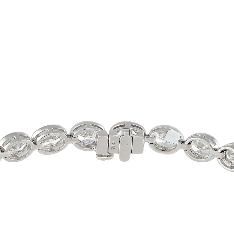 LB Exclusive 18K White Gold 8.05ct Diamond Bracelet ALB-18559-1