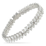 LB Exclusive 18K White Gold 18.30ct Diamond Bracelet ALB-21039