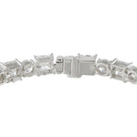 LB Exclusive 18K White Gold 19.50ct Diamond Tennis Bracelet ALB-21014