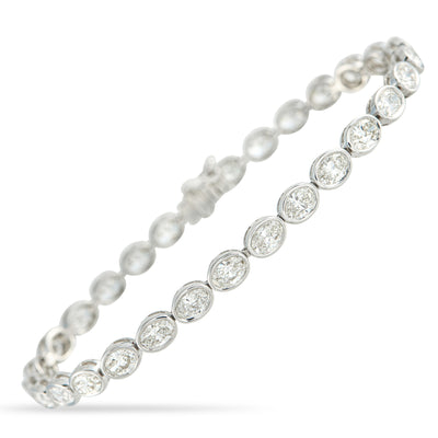 LB Exclusive 18K White Gold 7.25ct Diamond Bracelet ALB-18558-2