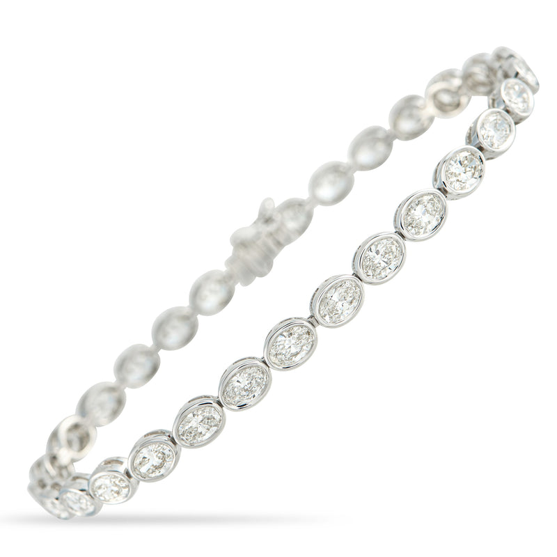 LB Exclusive 18K White Gold 7.25ct Diamond Bracelet ALB-18558-2