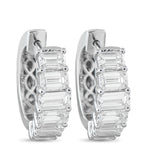 LB Exclusive 18K White Gold 1.85ct Diamond Earrings AER-18104-8
