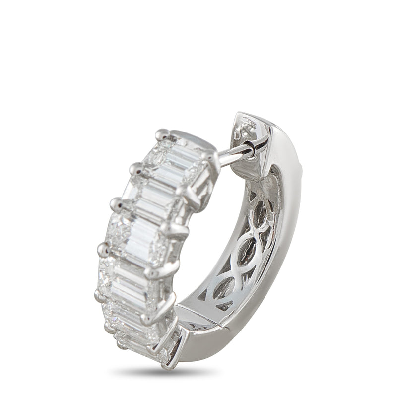 LB Exclusive 18K White Gold 1.85ct Diamond Earrings AER-18104-8