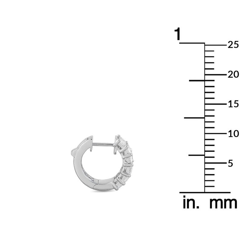 LB Exclusive 18K White Gold 1.85ct Diamond Earrings AER-18104-8