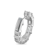 LB Exclusive 18K White Gold 3.80ct Diamond Hoop Earrings AER-20760