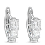LB Exclusive 18K White Gold 1.85ct Diamond Earrings AER-19360