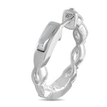 LB Exclusive 18K White Gold 2.40ct Diamond Hoop Earrings AER-20854