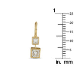 LB Exclusive 18K Yellow Gold 1.92ct Diamond Earrings AER-21650-Y