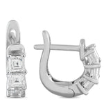 LB Exclusive 18K White Gold 1.10ct Diamond Earrings AER-20709