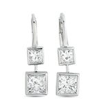 LB Exclusive 18K White Gold 1.92ct Diamond Earrings AER-21650