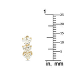 LB Exclusive 18K Yellow Gold 3.0ct Diamond Earrings AER-19350-1-Y