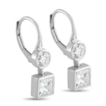 LB Exclusive 18K White Gold 2.04ct Diamond Earrings AER-21649