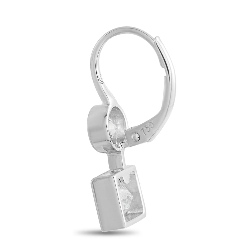 LB Exclusive 18K White Gold 2.04ct Diamond Earrings AER-21649