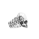 Gothic Silver Skull Ring 71132