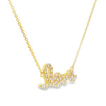 Prong Diamond Love Necklace 33730