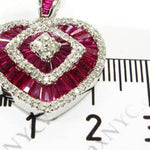Mini Ruby Heart Pendant 3426 - Image 6