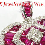 Mini Ruby Heart Pendant 3426 - Image 4