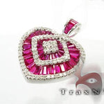 Mini Ruby Heart Pendant 3426 - Image 3