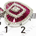 Mini Ruby Heart Pendant 3426 - Image 7