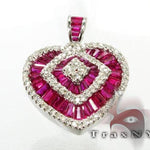 Mini Ruby Heart Pendant 3426 - Image 1