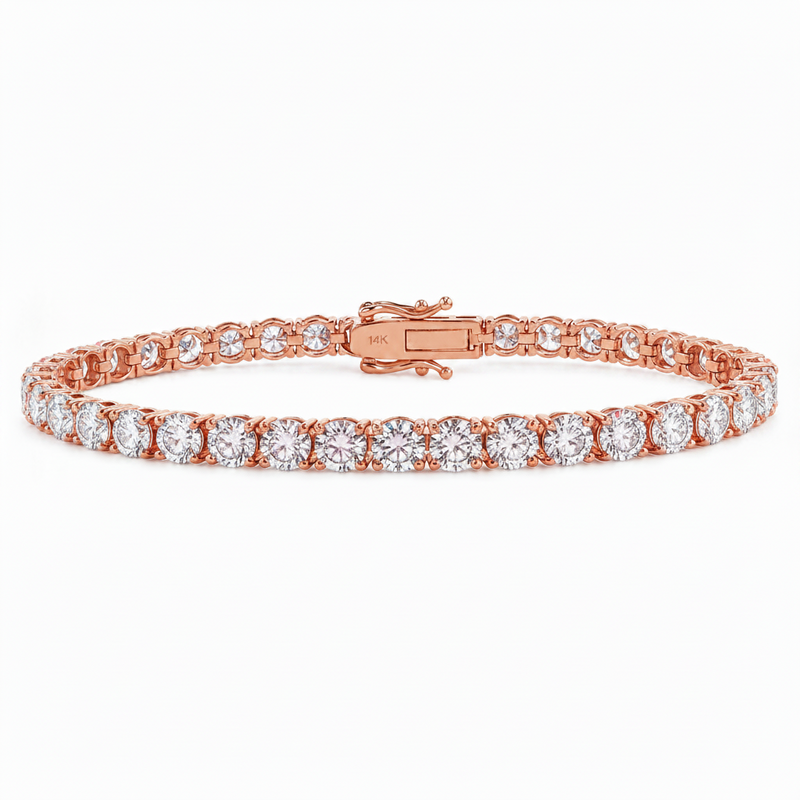 35 Pt lab diamond tennis bracelet – view 3 of 10, TraxNYC item 71691