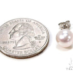 14K Gold Pearl Earrings 36892 - Image 4