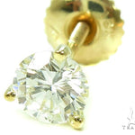 Prong Diamond 18k Gold Earrings 37735 - Image 2